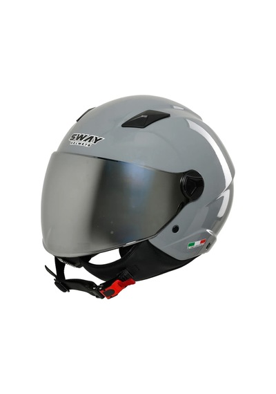 Sway Sw 765 Gloss Çenesiz Açık Motosiklet Kaskı Nardo Gri