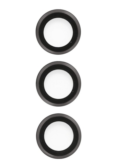 Samsung Galaxy Uyumlu S23 Kamera Lens Koruyucu - Siyah Şeffaf
