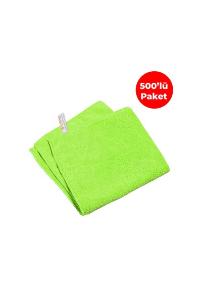 Mulpex Mikrofiber Genel Temizlik Bezi Yeşil 40X40 cm. - 500 Adet