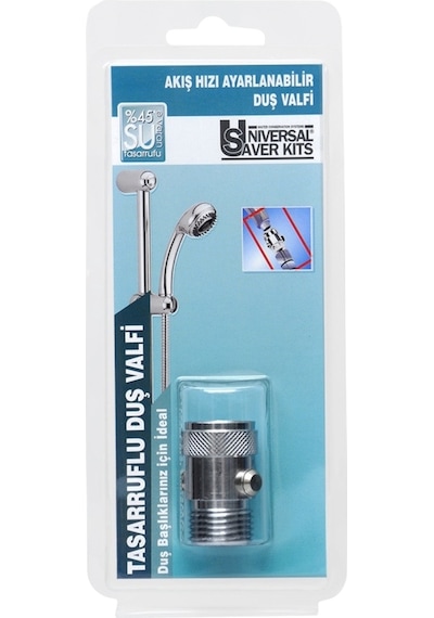 Flowsmart Akış Hızı Ayarlanabilir Duş Stop Valfi Duşta %45 E Varan Su Tasarrufu R1/2 Uyumlu