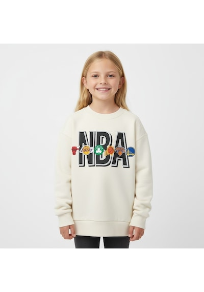 Seabubbles Nba Çocuk Sweatshirt Bej