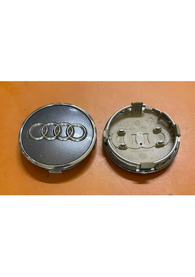 Audi Jant Göbek Arması Gri 61mm 2 Adet Üçüzler