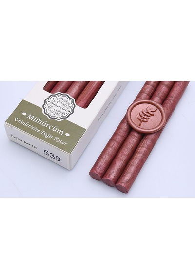 Mühür Mumu Çubuk 11mmx120mm 10 lu Paket Model: 539 İNCİ ROSE GOLD