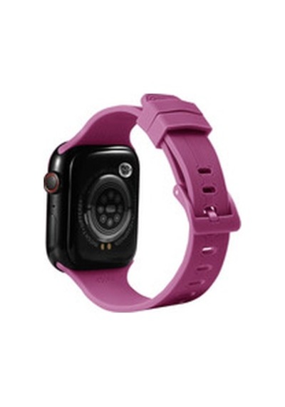 Apple Watch Uyumlu 7 45mm Krd-23 Silikon Kordon - Mürdüm