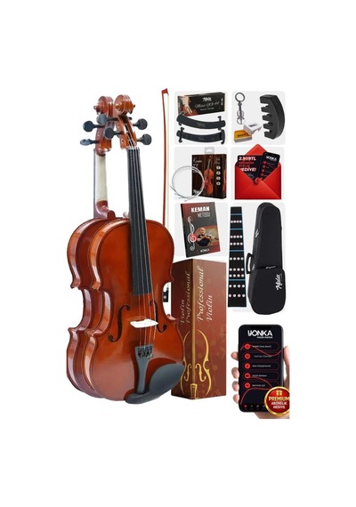 Midex Cvl-741-tys Profesyonel 1/4 Çocuk Kemanı Seti 6-8 Yaş Yastık Tel Çanta Yay Susturucu Reçine