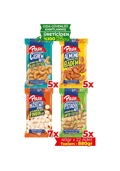 Paşa Karışık Kuruyemiş 22 x 40 G