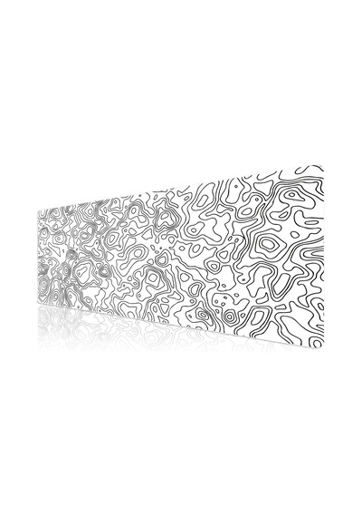 Klasse Pro - 5 Farklı Model Dikişli Kenar 120x60 Cm Oyuncu Gaming Mouse Pad White Map Lines Sku: Mır8690010347794
