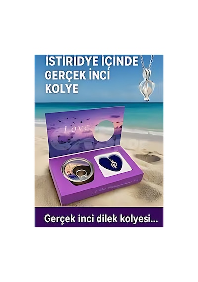 İstiridye İnci Kolye Kadın Şık Zarif Tasarım Paslanmaz Çelik Zincirli İnci Kolye Hediyelik Takı Metalik