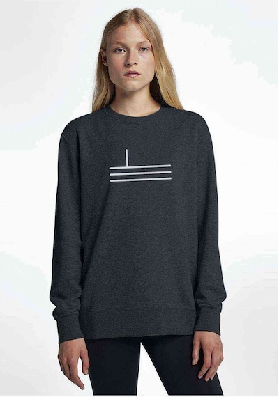 Türk Boyları Alayundlu Baskılı Füme Antrasit Kadın Sweatshirt