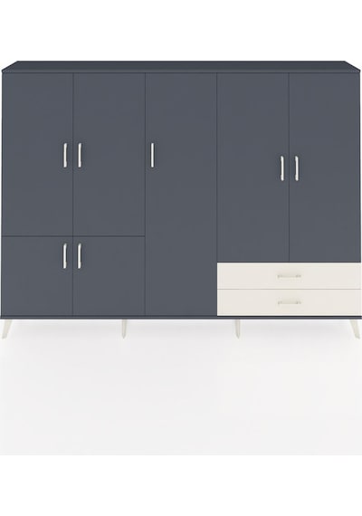 Arges Dolap 12 Raflı 2 Çekmeceli 7 Kapaklı 220x30x163 Antrasit-an Antrasit-antrasit/aytaşı Arges Dolap 12 Raflı 2 Çekmeceli 7 Kapaklı 220x30x163 Antrasit-an Antrasit-antrasit/aytaşı