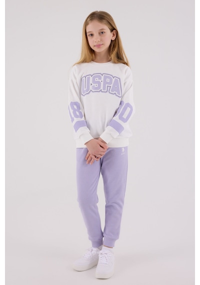 U.S. Polo Assn. U.s. Polo Assn Kız Çocuk Beyaz Eşofman Takımı Us2321-c-v1 Beyaz