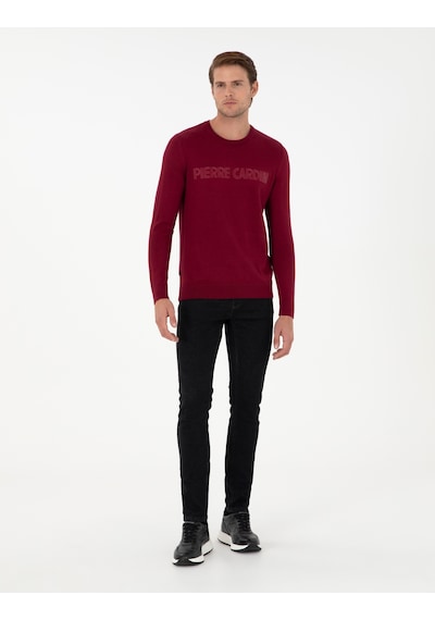Pierre Cardin Erkek Vişne Kazak /triko 50296419-vr223 Vişne