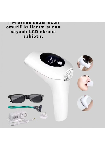 Hasuba Hs-262 Ipl Epilasyon Cihazı 5 Enerji Seviyesi, Lcd Ekran Ve 999999 Atım