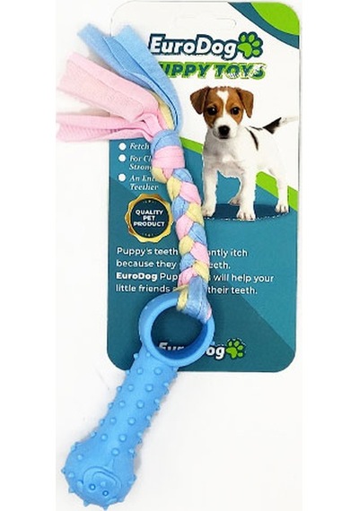 Eurodog - 741 - Puppy Toys Mavi Ufak Kemik Diş - Kmrsfres - Kma Oy.