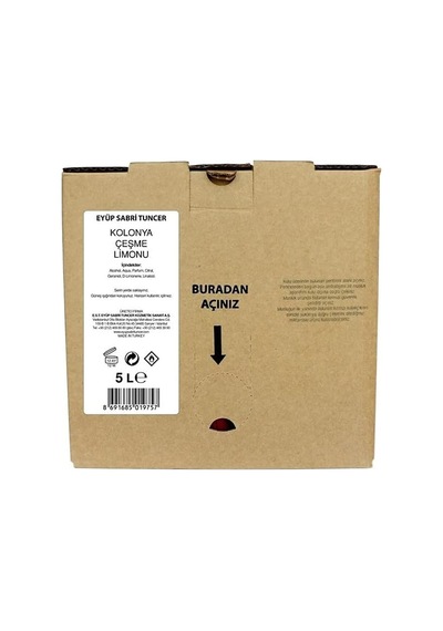 Limon Kolonyası 5 Lt Dökme Paket X 3 Adet