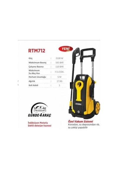 Rtrmax Rtm712 165 Bar Yıkama Makinesi