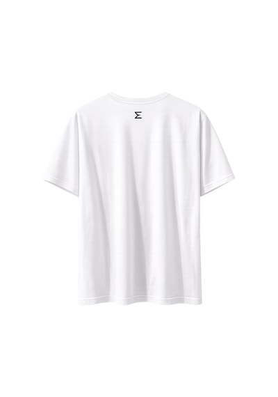 Me Selection Explorer Tasarım %100 Pamuk Unisex Basic Tişört Beyaz