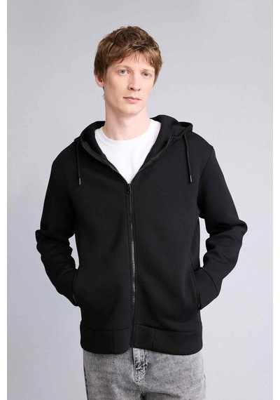 Defacto - Kapüşonlu Fermuarlı Sweatshirt G9103AX26SM