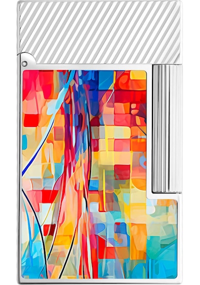 S.t. Dupont Ligne 2 Graffty Multicolor Çakmak C16024 Gri
