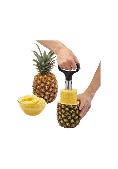 Rösle Ananas Dilimleyici Pro 12849 - Paslanmaz Çelik Abs, Kulp Uzunluğu 27 Cm, Çaba Harcamadan Ananasları Eşit Dil