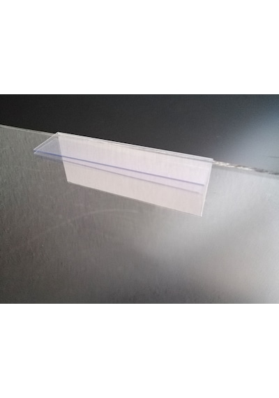 Şeffaf Etiket 10 Adet Pvc Etiketlik Cam Raflar İçin 5-6 Mm Kalınlıkta Cam Raf