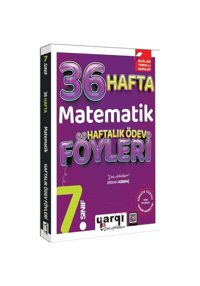 Yargı Ders Arkadaşım 7.sınıf Matematik 36 Haftalık Ödev Föyleri