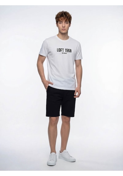 Loft Regular Fit Beyaz Erkek T-shirt Lf2042339