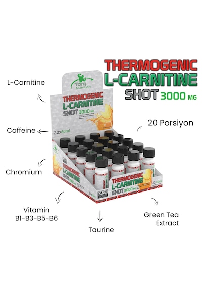 Torq Nutrition Thermogenic L-carnitine Shot 3000 MG Port. 20'li