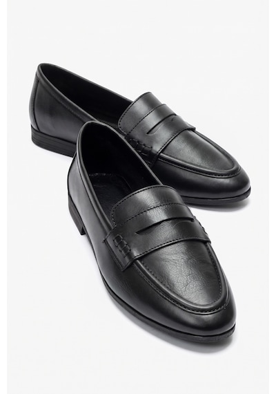 De Marscha Hakiki Deri Kadın Loafer Siyah Toscana 1961 Sıyah