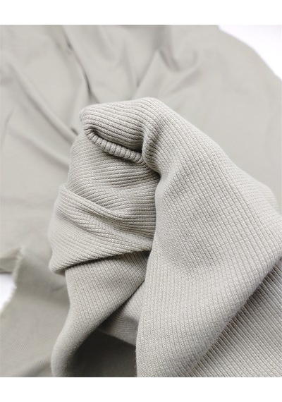Pastel Çağla Yeşili Renkte Kaşkorse Ribana Kumaş Manşetlik & Yakalık En: 100cm-12406