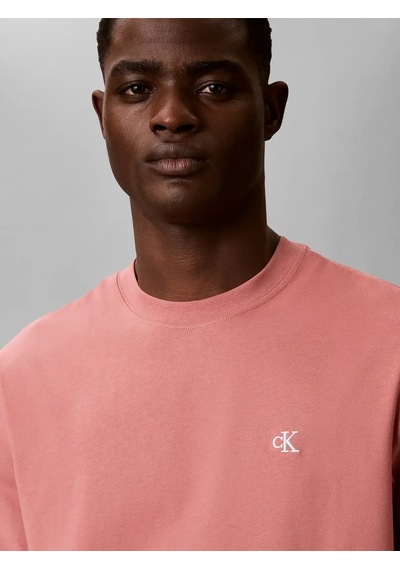 Calvin Klein Ss Easy Monogram Tee, Gda Pembe Erkek T-shirt