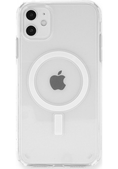 Apple Uyumlu iPhone 12 Kılıf Magsafe Şeffaf Silikon