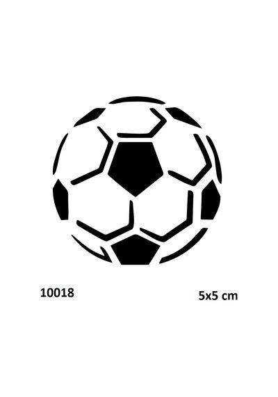Airbrush Tattoo Futbol Topu Yapışkanlı Stencil Süsleme Ve Boyama Kalıbı Stencil Kalıp