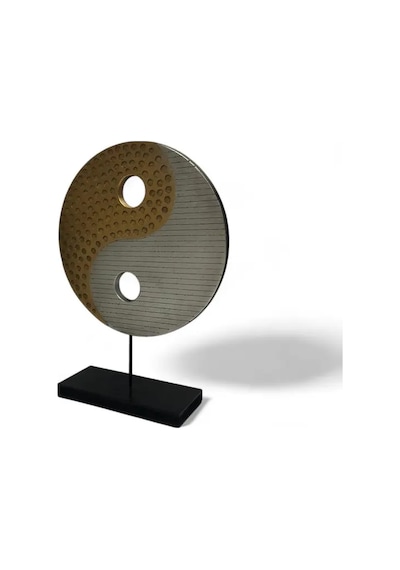 Ying Yang Gold Gümüş Ev Dekoru Büyük