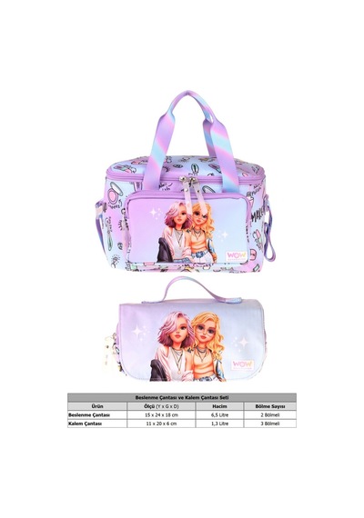 Wow Generation Kız Çocuk Friends Pembe Thermo Beslenme Çantası Ve Kalemlik Seti - Setwg-w6055
