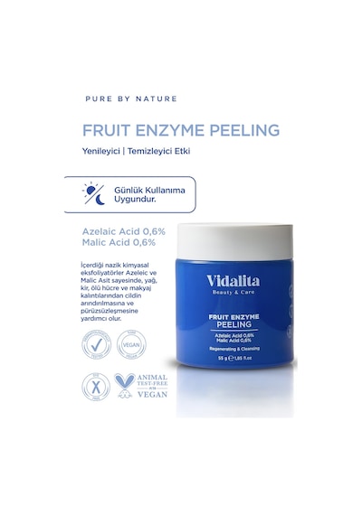 Vidalita Beauty & Care Nazik Peeling Yüz Temizleyici 55 G