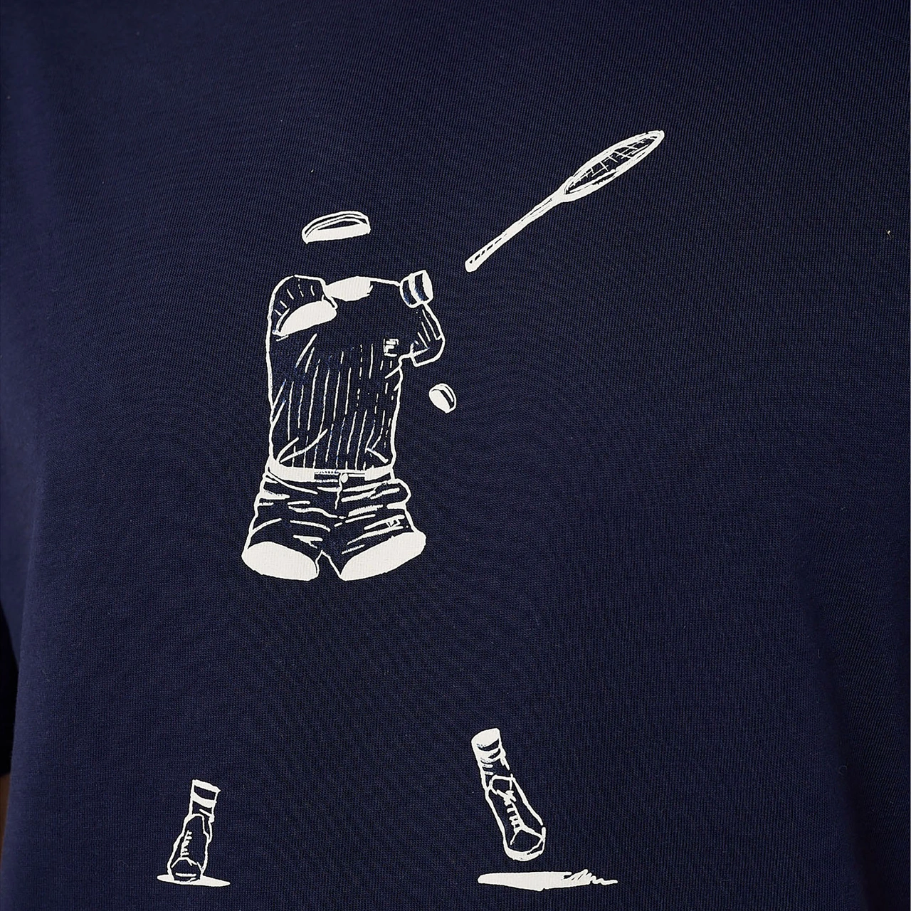 Lacivert Fila Erkek T-shirt Tennis Player Graphic Tu411111 Lacivert