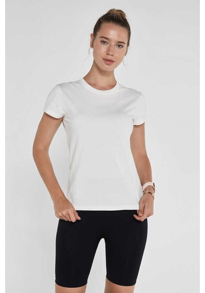 Jerf Lydney Kadın T-shirt Krem 001