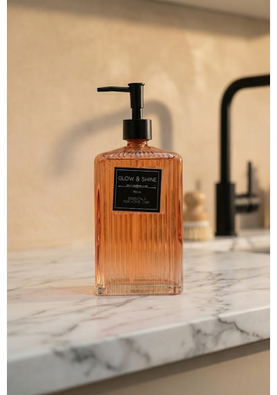 Raschel Cam Sıvı Sabunluk Amber - 780 Ml Turuncu