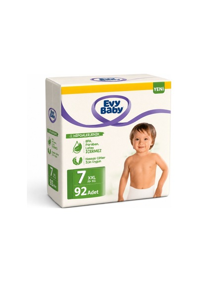 Evy Baby Bebek Bezi 7 Beden 19+ Kg Xxlarge 92 Adet 7 Numara