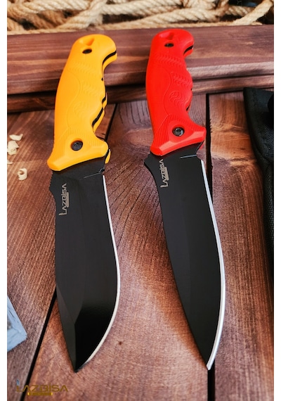 Outdoor Piknik Kamp Bıçağı Bıçak Kılıflı Mutfak Çakısı 2 Li Kmpx01 Çok Renkli
