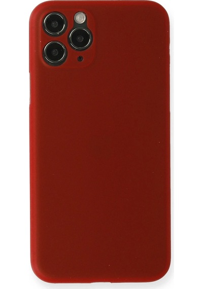 Cosmotex Newface Apple iPhone Uyumlu  11 Pro Max Kılıf Pp Ultra İnce Kapak - Kırmızı