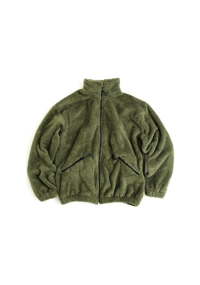 Kadın Oversize Peluş, Polar, Fermuarlı, Teddy Dik Yaka, Sıcak Tutucu Yumuşak Kışlık Ceket Haki