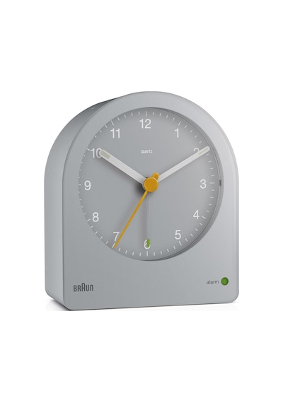 Braun Bc22g Gri Klasik Analog Alarmlı Masa Saati Brn.bc22g