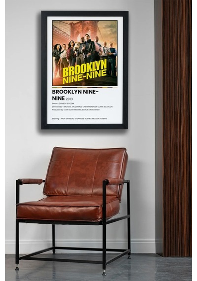 Brooklyn Nine-nine Dizi-film Siyah Çerçeveli Poster Tablo
