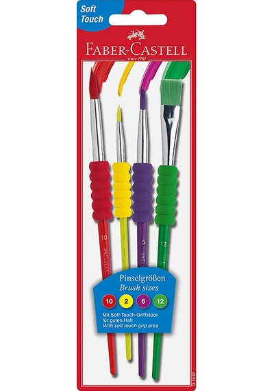 Faber 481600 Soft Touch Fırça 4 Çeşit Uç 10lu