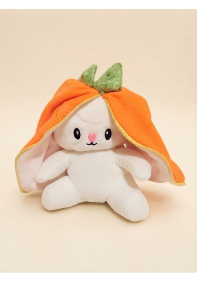 Peluş Meyveli Tavşan -55 Cm Turuncu