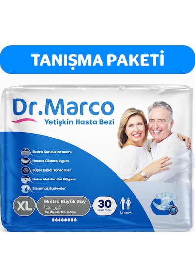 Dr. Marco Bel Bantlı Yetişkin Hasta Bezi XL 30'lu