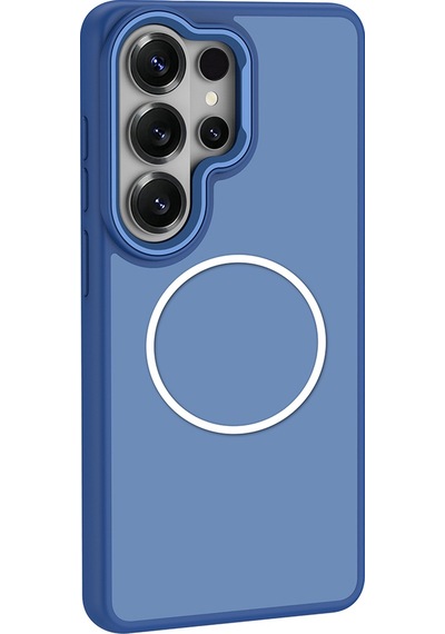 Ardemix Samsung Uyumlu Galaxy S26 Ultra Kılıf M-safe Şarj Özellikli Metal Kamera Çerçeveli Zore Sanremo Silikon Kapak - Gri