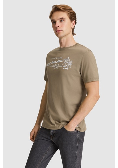 U.S. Polo Assn. U.s. Polo Assn. Erkek Haki Tişört 50327202-vr027